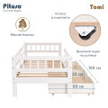 PITUSO Кровать Подростковая 160*80 Tomi Белый +Ящик