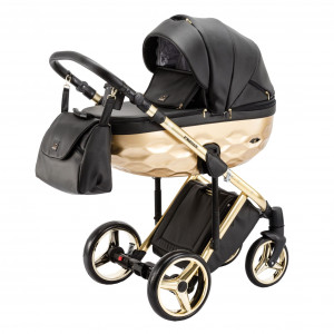 Коляска 3 в 1 Adamex Chantal Star Deluxe 100% экокожа