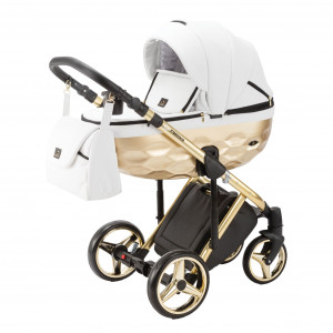 Коляска 2 в 1 Adamex Chantal Star Deluxe 100% экокожа