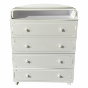 Комод детский Кедр Victoria 804  МДФ белый