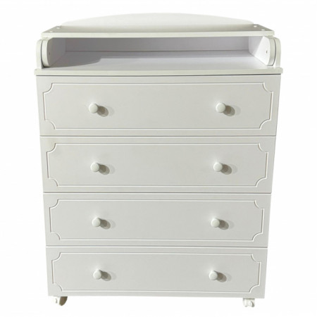 Комод детский Кедр Victoria 804  МДФ белый