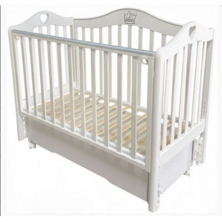Кроватка детская Кедр Дарина 3 универсальный маятник, ящик (Karolina 8)
