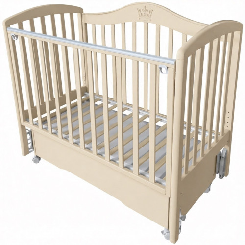 Кроватка детская Кедр Люси 3 универсальный маятник, колесо, ящик (Helen5 )