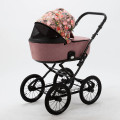 Детская универсальная коляска Adamex Porto Retro Flowers 2 в 1