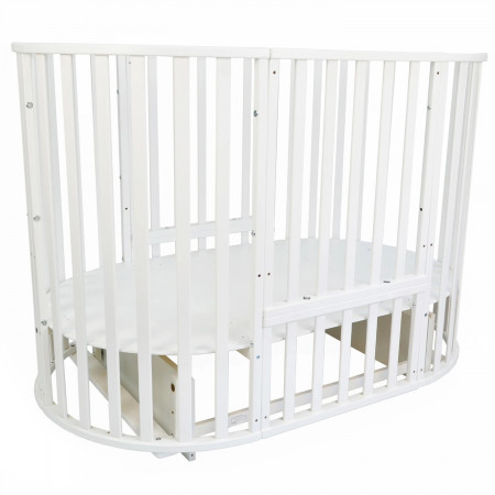 Кровать детская INDIGO Омега 6в1 круг-овал с поперечный маятником или на колесах оптом