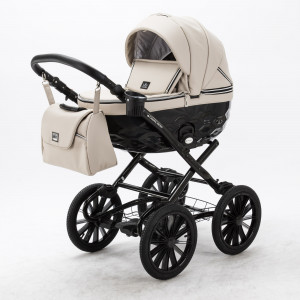 Коляска универсальная Adamex Chantal RETRO Deluxe 2 в 1, эко-кожа