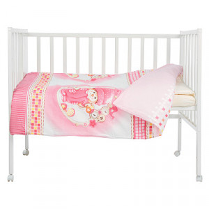 Комплект в кроватку 3 предмета Alis Зайка с пуговкой