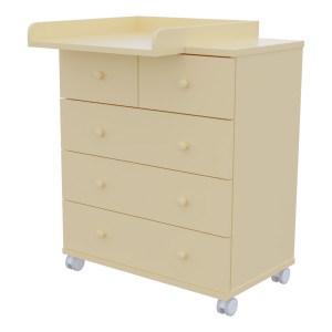 Комод ИНКАНТО 800/5 с узким пеленальным столиком, ЛДСП
