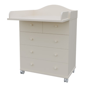 Комод ИНКАНТО CLASSIC 800/5 с откидным пеленальным столиком, ЛДСП