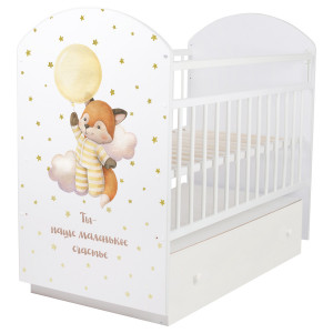 Кровать детская Indigo My Sleepy маятник, ящик белый
