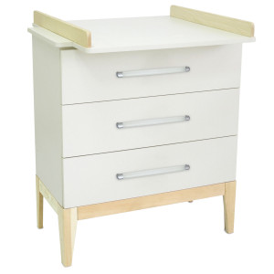 Комод Indigo Scandi на деревянных ножках МДФ 800/3 белый арт.700481