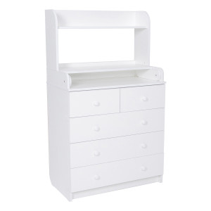 Комод Мой малыш Oscar 800/5 Полка с откидной пеленальной доской белый