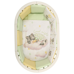 Комплект в кроватку 6 предметов Альма-няня ДОБРОЙ НОЧИ