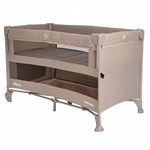 PITUSO Манеж-кровать Valencia, опуск.бортик, 2 уровня, лаз на молнии,125*65 см