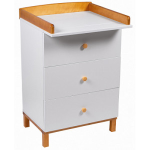 Комод Мой малыш Hansen 600/3 со съемной пеленальной доской белый-бук
