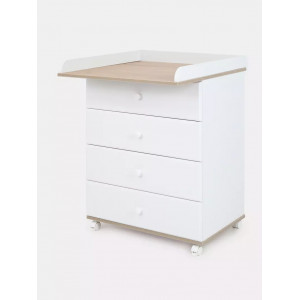 КОМОД ТОПОТУШКИ РИЧАРД NEW 600/4 ДУБ-БЕЛЫЙ