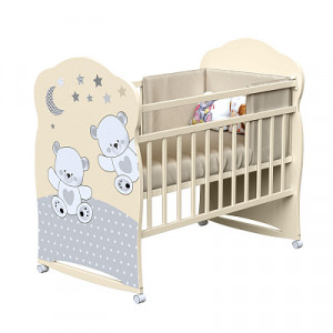 Кровать ВДК FUNNY BEARS (колесо-качалка)