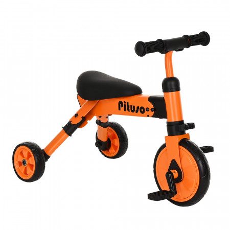 PITUSO Велосипед трехколесный "Букашка" - оранжевый