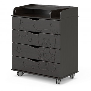 Комод PITUSO Мишутка (Орион 804 ПВХ) с шариковыми направляющими