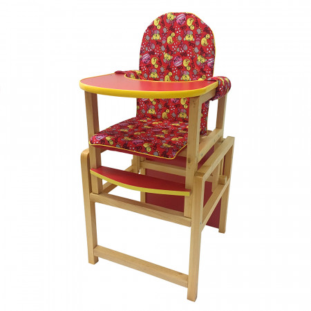 Стол-стул для кормления "Ксения" - красный