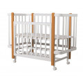 Кровать детская Indigo Bella продольный маятник на колесах