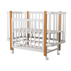 Кровать детская Indigo Bella продольный маятник на колесах