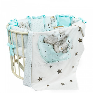 Комплект в кроватку "мишка принц" (6 предметов)