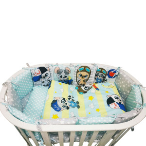 Комплект в кроватку 6 предметов Альма-Няня МАЛЫШИ