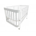 Кроватка-трансформер Indigo ITALIANO BABY (продольный маятник+колеса)