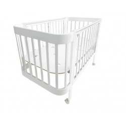 Кроватка-трансформер Indigo ITALIANO BABY (продольный маятник+колеса)
