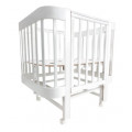 Кроватка-трансформер Indigo ITALIANO BABY (продольный маятник+колеса)
