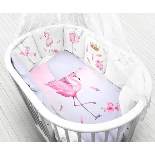 Комплект в кроватку "Фламинго" (6 предметов)