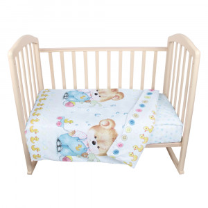 Комплект в кроватку 3 предмета Alis МЕДВЕЖОНОК С УТОЧКОЙ 