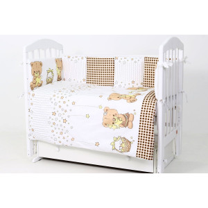 Комплект в кроватку 6 предметов Звездочеты