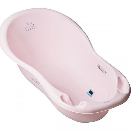 Ванна "Кролики" с термометром 86 см - розовый